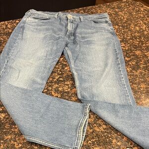 Levi's Men's Denim straight fit flex Jeans - Light Blue 38x32